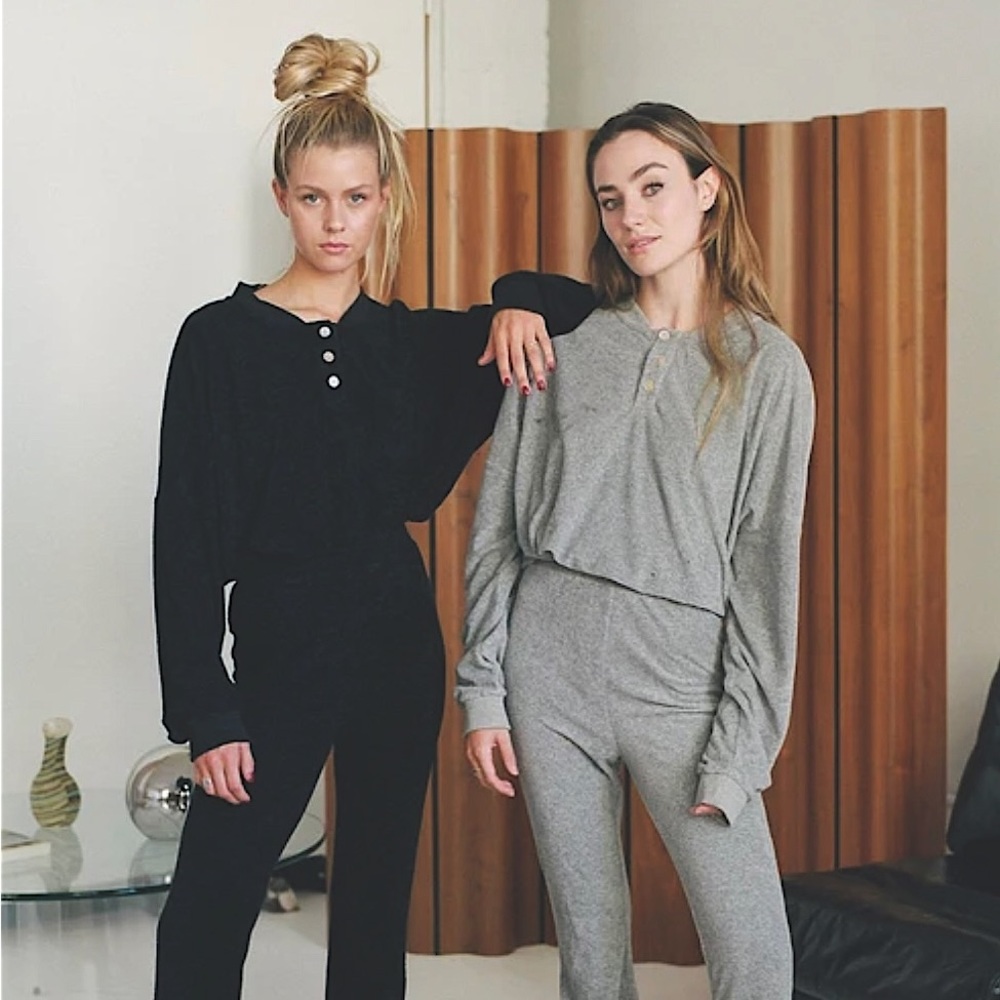 NWT Henley Long Lounge Set TISSU QUOTIDIEN